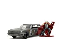 JADA 34476 MINIATURE CHEVROLET CHEVELLE W/THOR FIGURE BI-COLOR 1/32