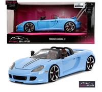 Jada 35066 1:24 PINK SLIPS w/Base 2005 Porsche Carrera GT Blue