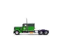 Jada 35179 Diecast Model Truck Tractor with The Incredible Hulk Marvel Avengers Series for 1992 Peterbilt 379 - Green Two-Tone & Purple