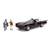 Jada 98625 - BATMOBILE DieCast Model Car from Classic TV Series with Figures Batman and Robin