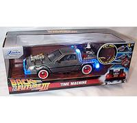 Jada B'AC'K T0 THE F'UTUR'E III Time Machine with working Light Vehicle 1:24 scale diecast model