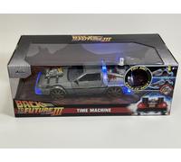 Jada Back To The Future III Rails Delorean Time Machine 1:24 Scale 253255073 in Silver Jada Silver
