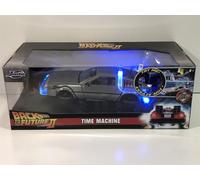 Official Back To The Future BTTF 2 1989 DeLorean Time Machine 1/24 Scale Jada Toys Figure