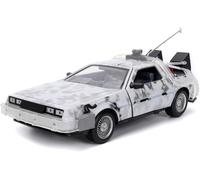 Jada Back to the Future: DeLorean Time Machine (Frosted) 1:24 Diecast Car