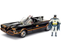 DC Comics - Batman 1966 TV Series Classic Batmobile Metals Die-cast Toy Car with Batman Die-cast Figure (Black/Orange) shop4world.com