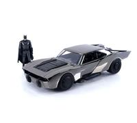 Jada Batman 2022 1/24 Hollywood Rides 2022 Batmobil Black Chrome Convention Exclusive avec figurine
