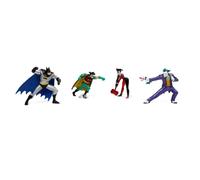 Jada \Batman: The Animated Series\" Diorama Scene Set of 4 Diecast Figurines \"Nano Hollywood Rides\" Diecast Models by Jada"
