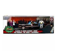 JADA: BATMAN (TV) - BATMOBILE W/4FIGURES 1:24