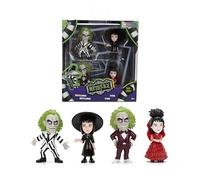 Jada Beetlejuice Metalfigs 4-Pack Movie Collectible Figures 2.5-Inch Scale - Beetlejuice, Lydia, Wedding Variants Toys