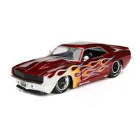 Jada Big Time Muscle 1:24 1969 Chevy Camaro Die-Cast Car, Toys for Kids and Adults(Candy Red)