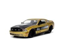 Big Time Muscle 1:24 2010 Ford Mustang GT Die-Cast Car, Toys for Kids and Adults(Gold)