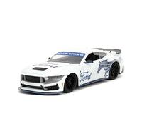 Jada Big Time Muscle 1:24 2024 Ford Mustang GT Dark Horse Die-Cast Car, Toys for Kids and Adults(White)