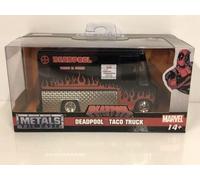 Jada 30864 - Model Taco Truck from the movie Deadpool Metal DieCast Scale 1/32 11cm Black / Red Original Marvel