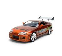 Diecast Model Car Compatible for Fast & Furious 25th Anniversary Edition 1:24 Brian's Toyota Supra in Brush Finish Color by Jada