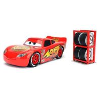 Jada Disney Pixar Cars 3 Lightning McQueen Die-Cast Car with Tire Rack