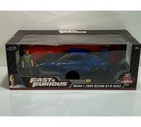 Jada Fast and Furious Brians 2009 Nissan GTR Figure and Working Lights 1:18 Jada 31142
