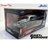 Jada Fast & Furious 1:24 1970 Chevy Chevelle SS Die-Cast Car, Toys for Kids and Adults(Grey)