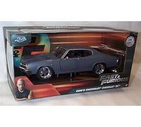 Jada FAST & FURI0US 1970 Chevy Chevelle SS Primer Grey car 1:24 scale Diecast Model