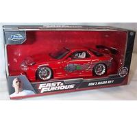 Jada FAST & FURI0US Red Dom's Mazda RX-7 vehicle 1:24 scale Diecast model