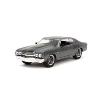 Jada Fast & Furious 1:24 1970 Chevy Chevelle SS Die-Cast Car, Toys for Kids and Adults(Grey)