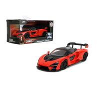 Jada Fast & Furious 1:32 McLaren Senna Die-Cast Model - Opening Doors, Rubber Tires, Movie Authenticity - Collectible for Ages 8+ - Red
