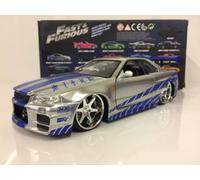 Jada Fast and Furious Brians Nissan Skyline GT-R R34 Jada 97158 Scale 1:24 253203044, Multi