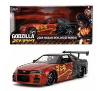 Jada Godzilla 2022 Nissan Skyline GT-R (R34) 1:24 Diecast Car 253253024