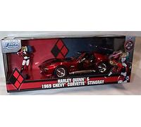 jada Harly Quinn & 1969 Chevy Corvette Stingray car 1:24 scale diecast model