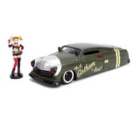 Jada JA30456 1:24 1951 Mercury w/Harley Quinn Figure, Multi