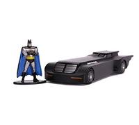 Jada Batmobile with Diecast Batman Figurine \Batman: The Animated Series\" (1992-1995) TV Series \"DC Comics\" \"Hollywood Rides\" Series 1/32 Diecast