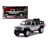 Jada 2020 Jeep Gladiator Pickup Truck Silver with Black Top \Fast & Furious\" Movie 1/32 Diecast Model Car by Jada"