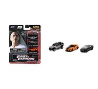 Jada JAN32481 Fast and Furious 3 Car Set Fast & Furious Diecast Model, JADATOYS 1:87SCALE, One Size