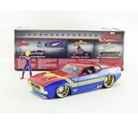 JADA: MARVEL - CAPT MARVEL 1973 FORD MUSTANG MACH 1 1:24