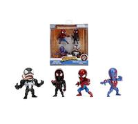 Jada Marvel Spider-Man 2.5" 4-Pack Die-Cast Figures, Toys for Kids and Adults