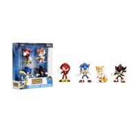 Jada Metalfigs Sonic The Hedgehog 4-Pack Sonic Tails Knuckles Shadow 2.5 Die-Cast Figures - Wave 1 Ages 8+