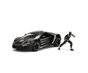 Jada Metals 1:24 Black Panther With Lykan Hypersport Die Cast Figure Model
