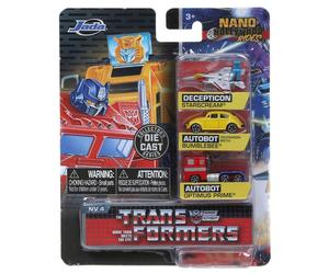 Jada Metals Nano Hollywood Rides Transformers G1 Die-cast Vehicle 3-Pack (NV-4)