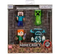 MINECRAFT 2.5 INCH diecast figure 4-PACK (WAVE 4) display, play and collect for fans