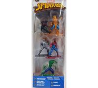 Jada - Nano Steel - Marvel: Pack 1 (Spiderman Symbiote Spiderman Spider-Gwen Vulture Green Goblin)