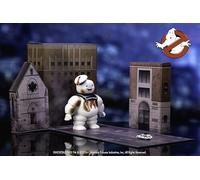 Jada Nanoscene: Ghostbusters 6" Stay Puft Marshmallow Man with Nano Ecto-1 - Highly Detailed Movie Replica Playset