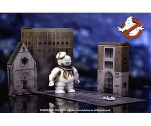 Jada Nanoscene: Ghostbusters 6" Stay Puft Marshmallow Man die-cast Metal Figure with Nano Ecto-1 diecast Vehicle