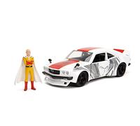 Jada One Punch Man 1:24 1974 Mazda RX-3 Die-cast Car & 2.75" Saitama Figure, Toys for Kids and Adults