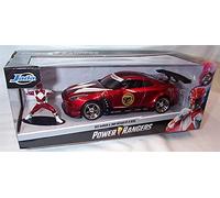 jada P0WER RANGERS Red Ranger & 2009 NI'SS'AN GT-R R35 vehicle 1:24 scale diecast model