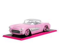 Jada Pink Slips 1:24 1957 Chevy Corvette Die-Cast Car, Toys for Kids and Adults(Pink)