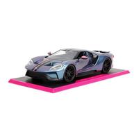 Jada Pink Slips 1:24 W7 2017 Ford GT Die-Cast Car, Toys for Kids and Adults (Metallic Purple/Blue)