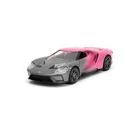 Pink Slips 1:32 W2 2017 Ford GT Die-Cast Car, Toys for Kids and Adults (Silver/Pink)