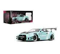 Jada Pink Slips 2020 Liberty Walk GT35 Type2 Nissan GTR R35-1:18 Scale Diecast Model with Opening Doors and Working Steering - for Collectors and Enthusiasts 14+ - Mint Green