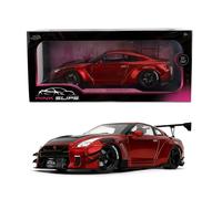 Jada Pink Slips Nissan GT-R R35-1:18 Scale Diecast Model with Opening Doors and Working Steering - for Collectors and Enthusiasts 14+