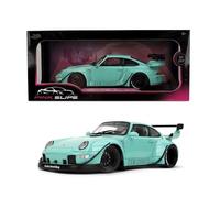 Jada Pink Slips RWB Porsche Kei Kishi - 1:18 Scale Diecast Model with Opening Doors and Working Steering - for Collectors and Enthusiasts 14+