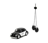 Jada Punch Buggy 1:32 Scale 1959 Volkswagen Beetle Die-cast Car with Mini Gloves Accessory (Black), Toys for Kids and Adults